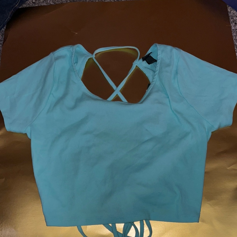 Open Back Crop Top